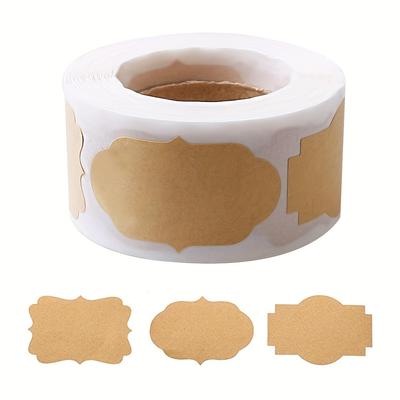 Rolled Gift Labels, Self-adhesive Paper Stickers For Cosmetics, Food, Crafts And Christmas Decorations