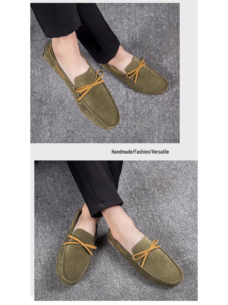 Men's Suede Tassel Slip-On Loafers, Formal & Casual Lightweight Moccasins, Plus Size Available