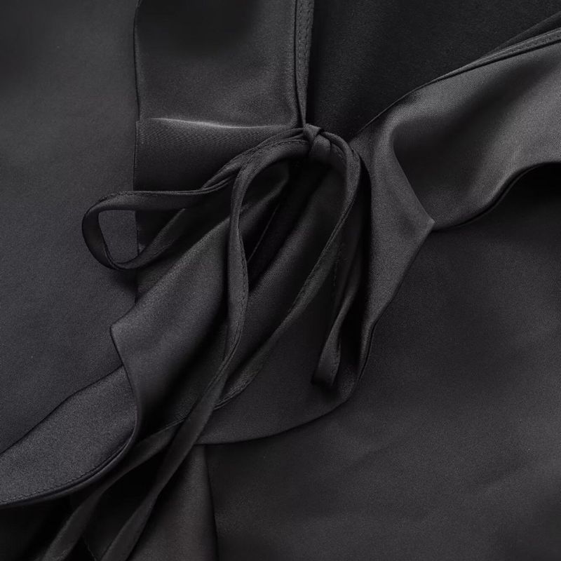 Kaslead New Arrival Women's Fashion Style Silk Satin Textured Shirt Casual Pants 3067104 3152515