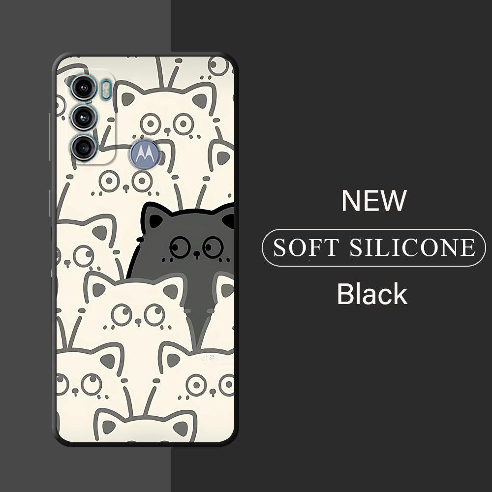 Phone Case for Motorola Moto G200 5G Edge 40 Pro Edge 30 Neo Edge 20 Pro One Fusion Plus G9 Plus Cover Cartoon Lucky Cat