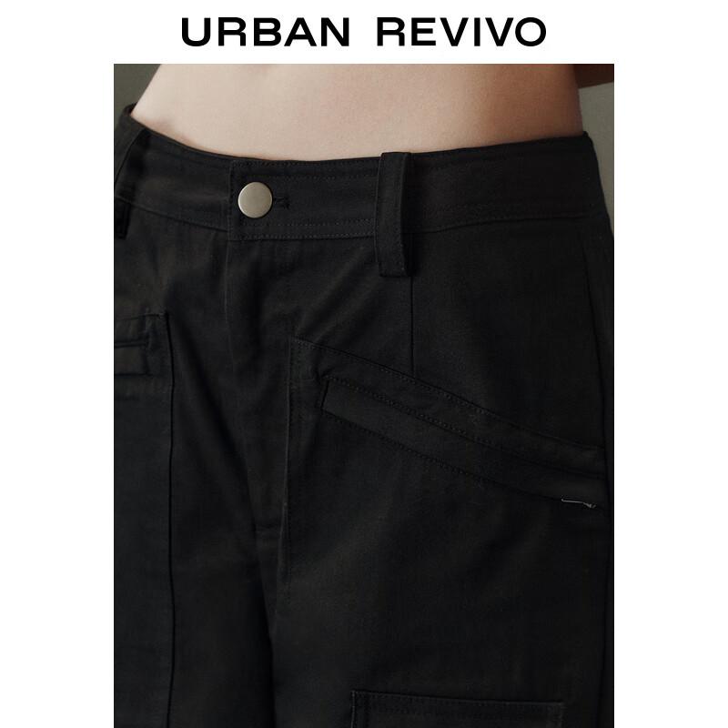 UR 2024 Spring Women's Multi-Pocket Wide-Leg Pants