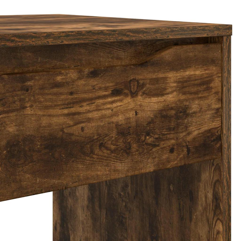 Desk with Drawer Smoked Oak Finish 100 x 50 x 78 cm