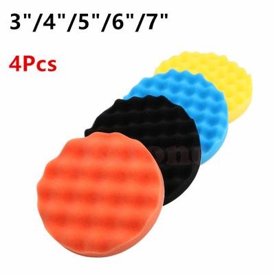 4 stk 3/4/56/7 tommers poleringspoleringssvampesett for bilpoleringsbuffer