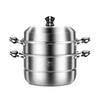 Lilang 30cm 3-Tier Extra-Thick 304 Stainless Steel Steamer Pot