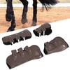 1Set PU Horse Legguard Leg Protector Thickened Leggings with Soft Lining Equipmentbrown M