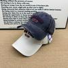 Washed and made old NEW YORK embroidered baseball cap soft top cap men's and women's versatile casual sun hat