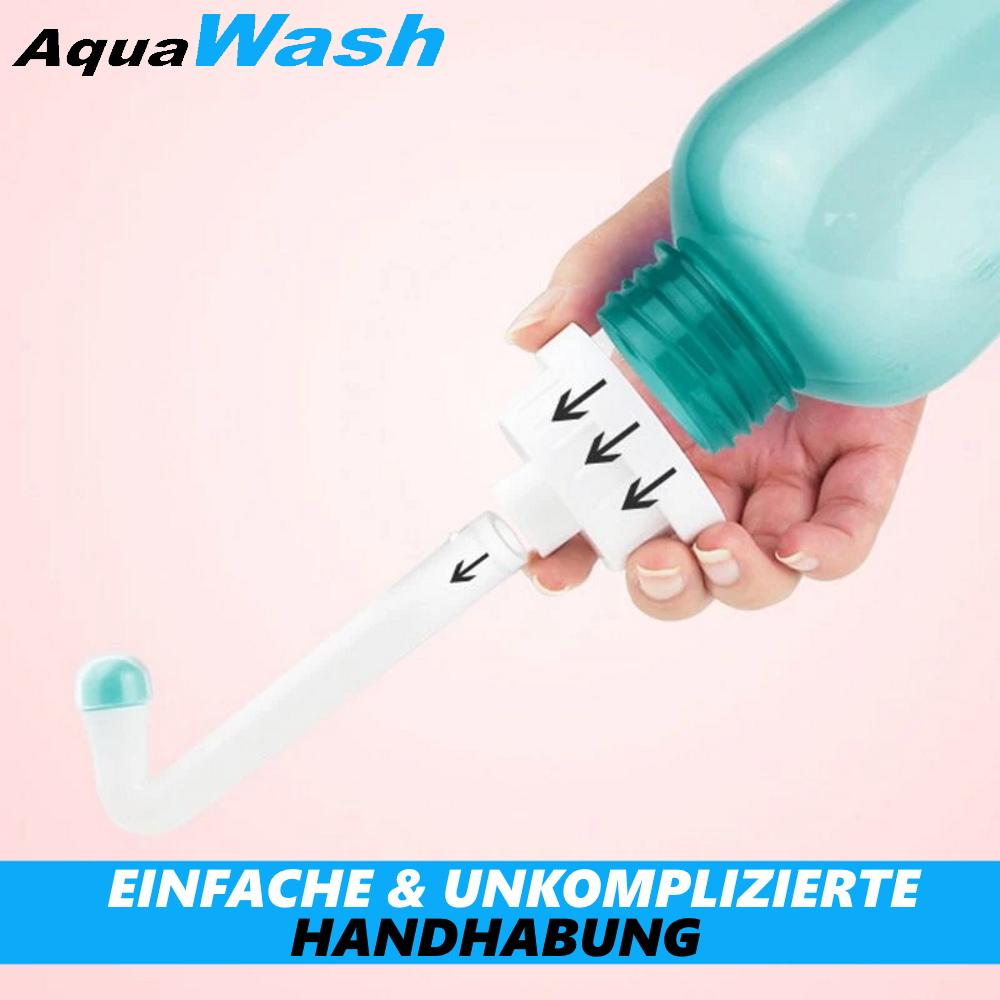 AquaWash Portable Premium Bidet Mobile Butt Shower Hemorrhoids Irritable Bowel Happy