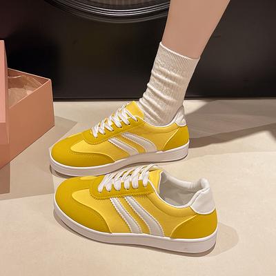 Buty Damskie Modne Casualowe Sneakersy Wygodne Sznurowane Płaskie Buty Tenisowe Oddychające Buty do Chodzenia i Joggingu