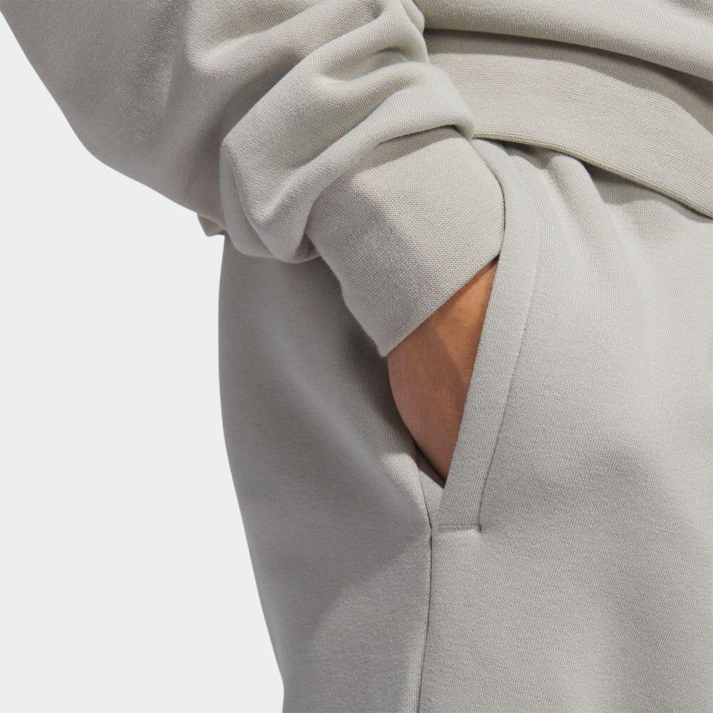 Adidas Solid Color Logo Joggers Men Bottoms Gray IC2443