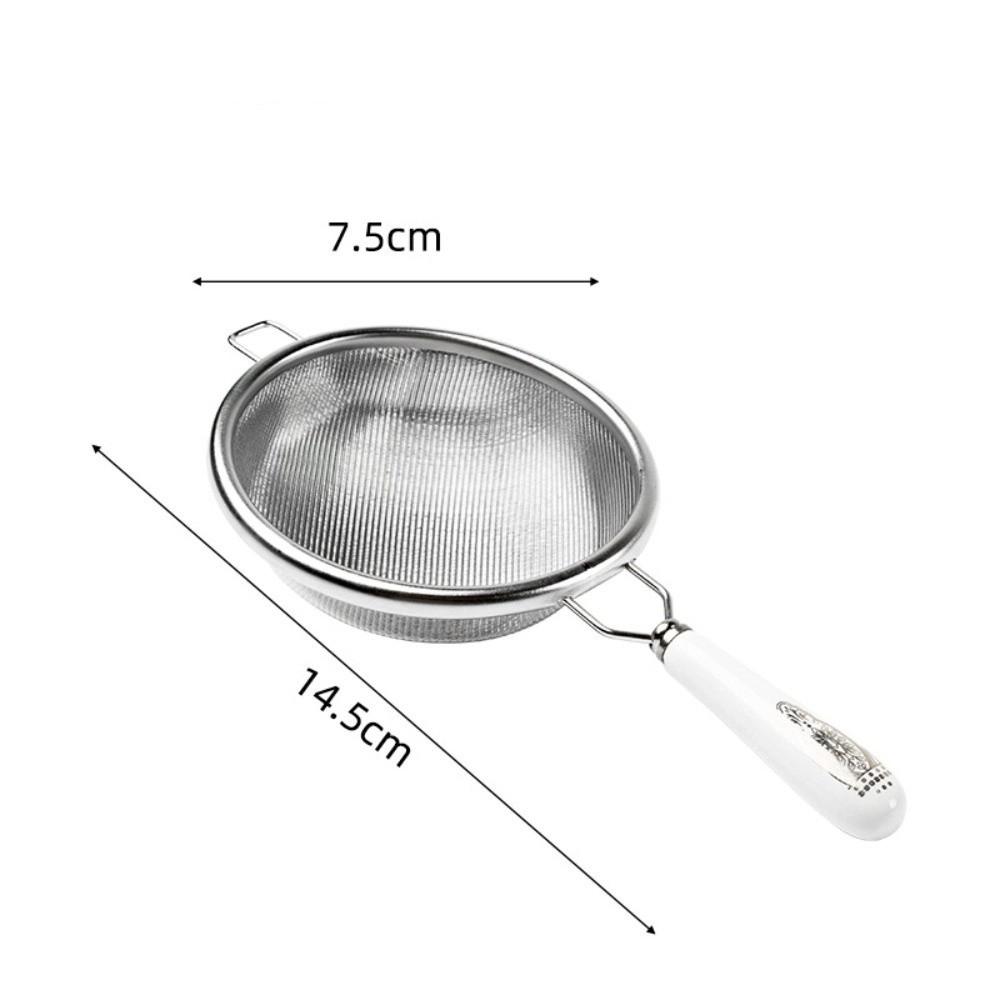 New 304 Stainless Steel Fine Mesh Strainer Long Handle Multi-function Colander Sieve Fine Mesh Oil Strainer Kitchen Baking Tools