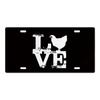 Vintage Metal Chicken Licenses Plate Signs Decor Plaque Metal Decoration for Hen House Door Farmhouse