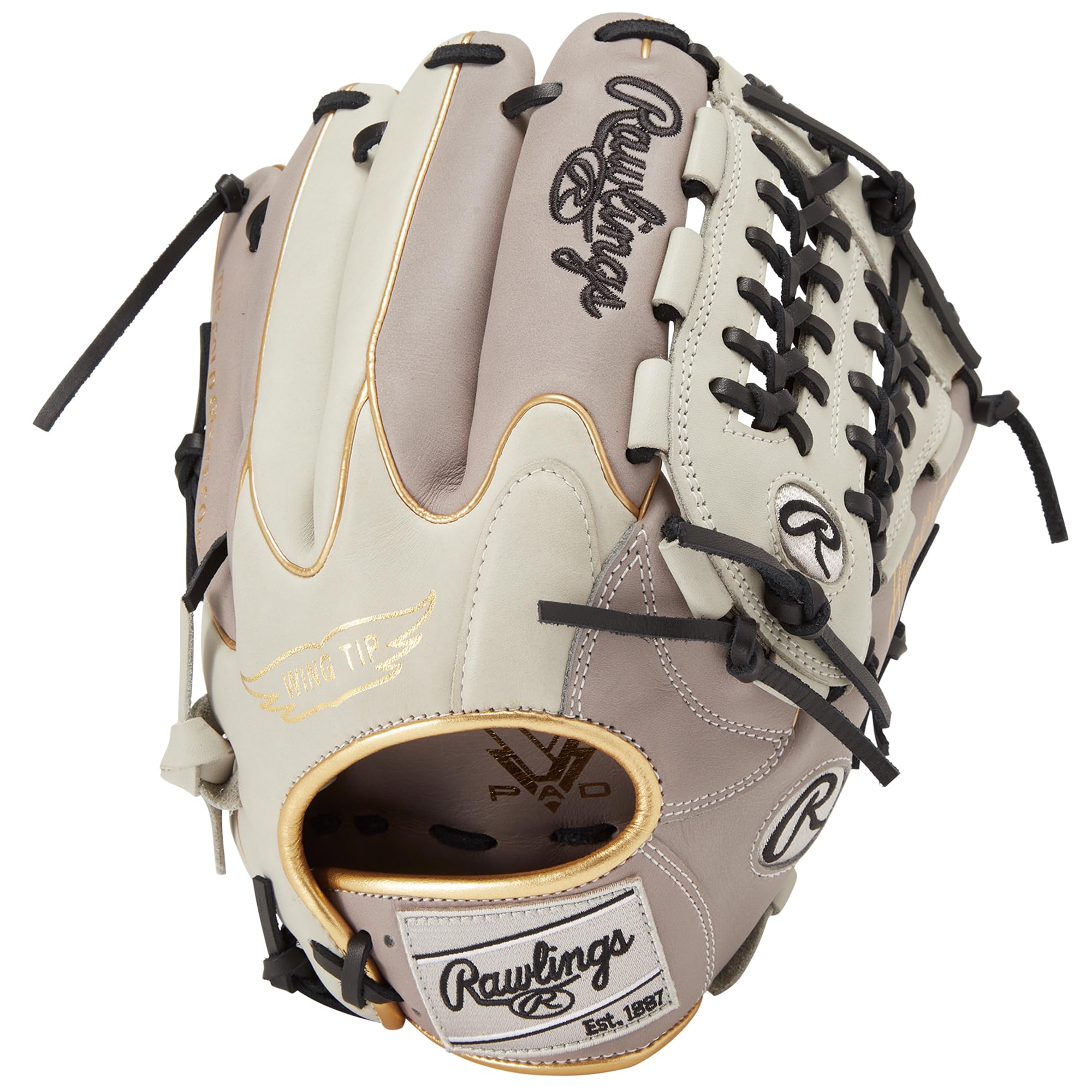 

Rawlings Adult Baseball Glove Softball HYPER TECH COLOR SYNC All Size GR4FHTCN55W Gray throwers hand [For Fielders] 11.75 Gray/S For right-handed