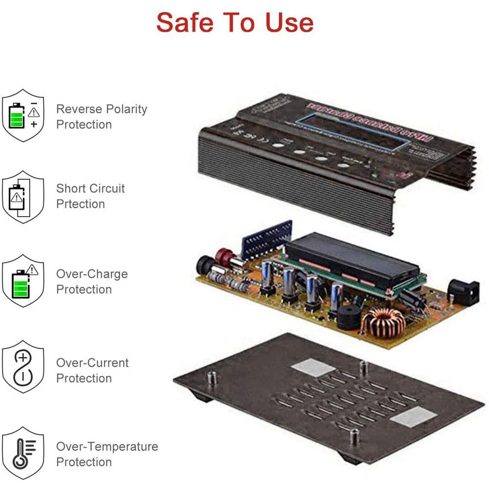 For Rc Lipo Nimh Lihv Battery B6 V3 Smart Balance Charger 80W Digital Discharger