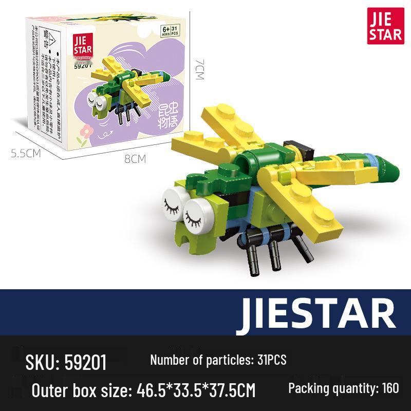 Jie Xing Insect Story Children s Creative Educational Building Blocks Toy