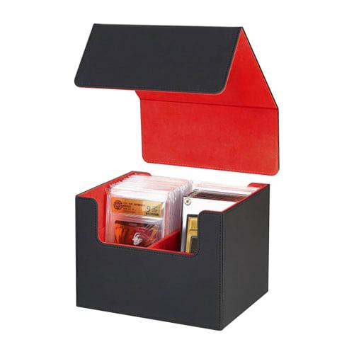 

HG CHASING TRIBE PSA BGS Storage Case, Fits Screw-Down Decks, Holds 25 Cards, PU Leather, for Magnetic Loaders (PSA BGS Certified Card Case (Double Ro