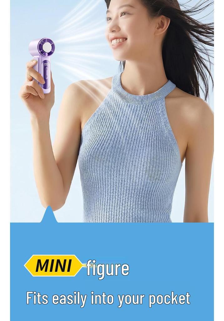 2026 Summer Mini Turbo Cooling Handheld Fan - Portable Outdoor Small Ice Pack Fan
