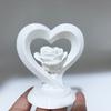 Love Rose Statue Ornament, Valentine's Day Love Rose Love Theme Desktop Decoration, Anniversary and Other Romantic Scenes