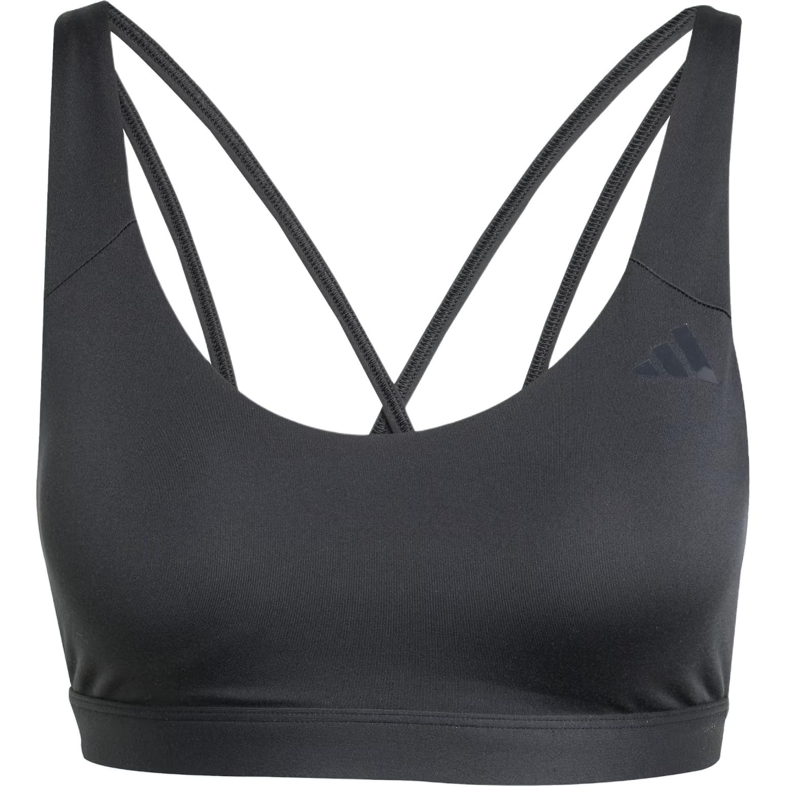 Adidas Essentials All Me Round Neck Medium Support Tank Top Moisture Wicking Sports Bra Women Sports Bra JL5491 S