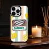Bunte S-Sardine L-Hummer Fisch Handyhülle Für iPhone 17,16,15,14,13,12,11,Pro Max,Plus Bonbon Silber Hülle