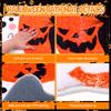 Halloween Badematte Teppich-Kürbis Schwarze Katze Geist Badematte TPR-Rücken Rutschfest Saugfähig Maschinenwaschbar Duschteppich Fußmatte