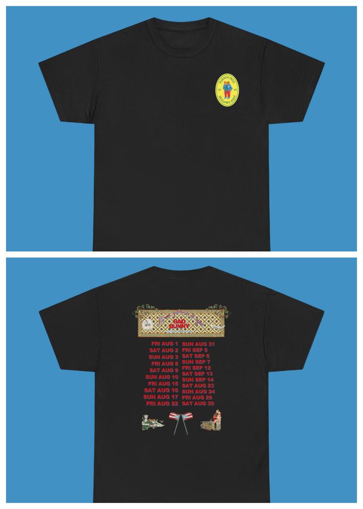 2026 Bad Bunny Dtmf World Tour Tshirt Unisex Unisex Summer 100 Cotton Clothing Fashion High Quality Short Sleeved Top Streetwear