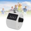 4 Digit Number Counter Compact Hand Mechanical Counter with Reset Knob for Counting Numbers Knitting