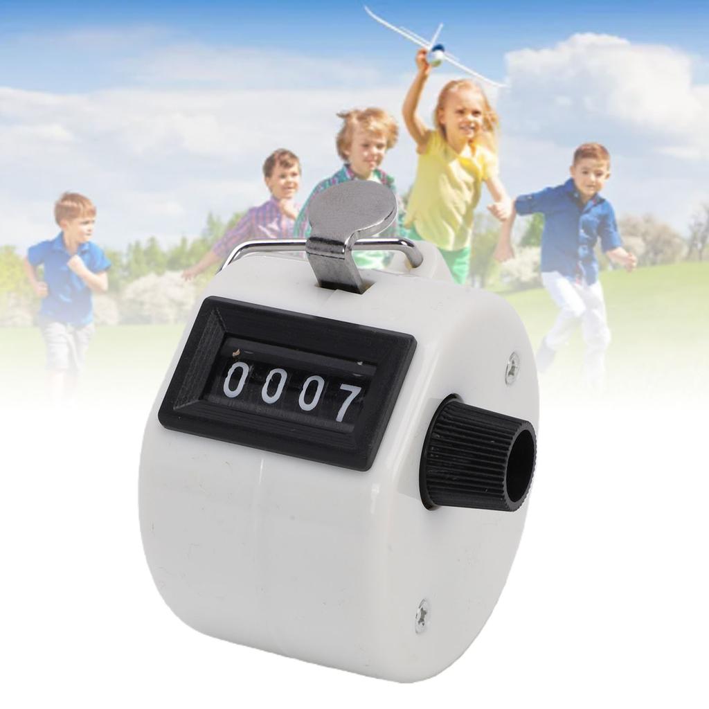4 Digit Number Counter Compact Hand Mechanical Counter with Reset Knob for Counting Numbers Knitting