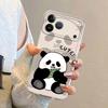 Cute Panda Case for iPhone 17 Pro Max 15 16 12 Mini Air 13 Pro 14 Plus 17e XS Max 11 XR Soft Phone Cover