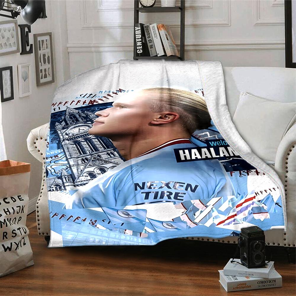 Willkommen Manchester City Decken Flanell Bedruckt Atmungsaktiv Warm Überwurfdecke für Zuhause Büro Tagesdecken 0708a74