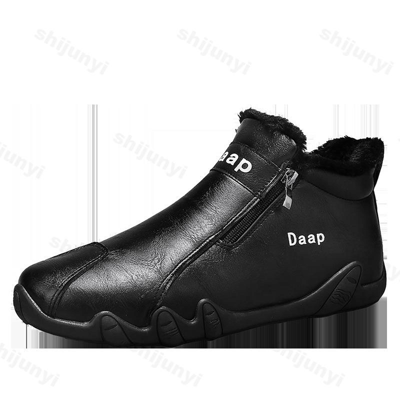 2025 Winter New Casual Shoes for Men Designer Light Slip on Walking Shoes Zipper Comfortable Formal Dress Flats Driving Moccasin