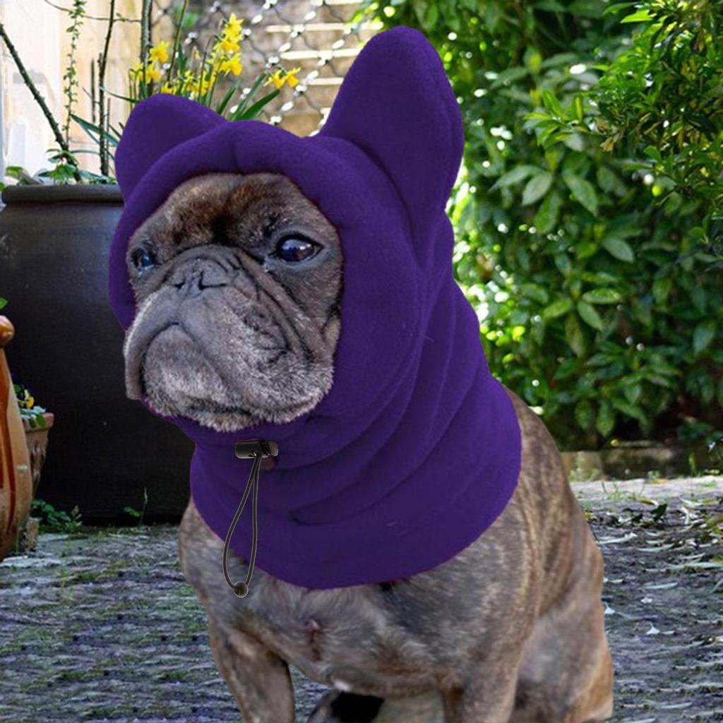Hundeohrenschütze Mütze, Warme Hoodie Kopfbedeckung Weiche Wickel Winddicht Leise Abdeckung Fleece für