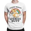Corgi Mom Dog Flower Love T Shirts Unisex Unisex Pure Cotton Funny Tshirt Crewneck Tee Shirt Short Sleeve Clothes Graphic Printed