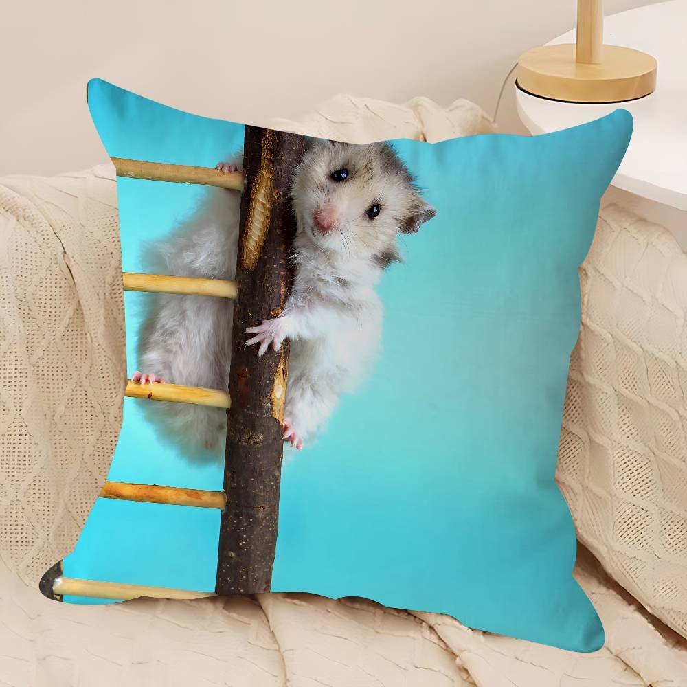 Söt Hamsterkudde Gåva Hemmakontor Dekoration Kudde Sovrum Soffa Bil Kuddfodral Kuddfodral