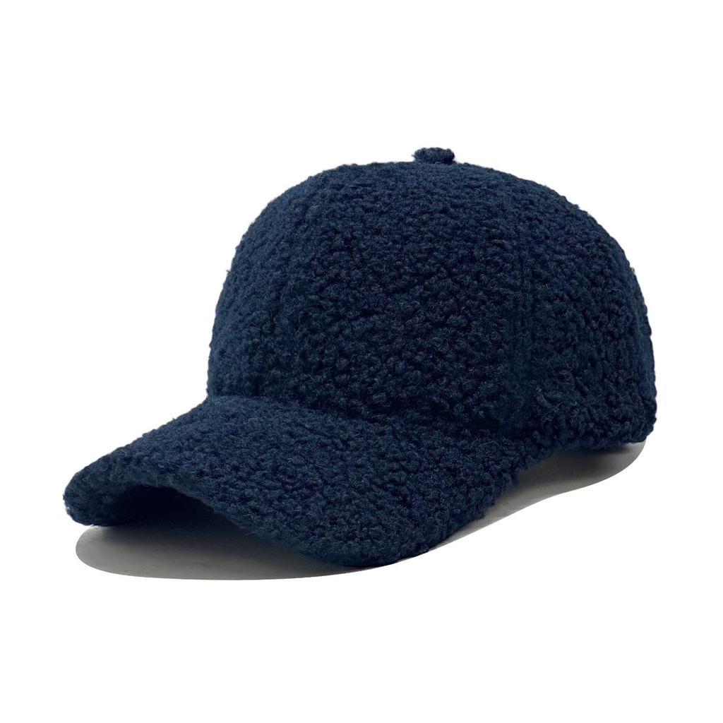 Cappellino da Baseball in Pelliccia Sintetica Stile Coreano per Donna e Uomo - Versatile Cappello Invernale Caldo Casual a Becco d'Anatra