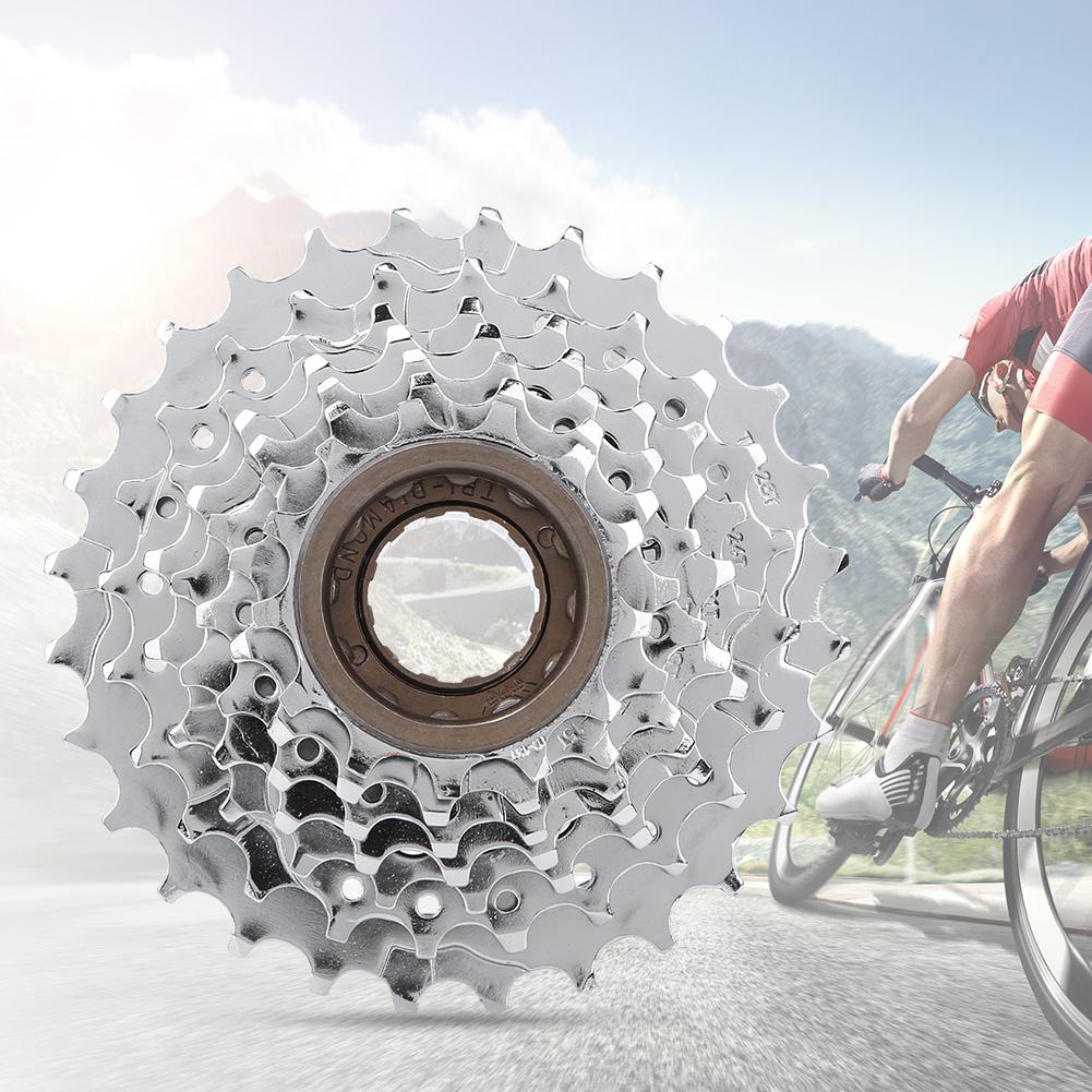 Chromeplate Bicycle Flywheel Rear Free Wheel Replacement Accessory for Mountain Bike7 Speed