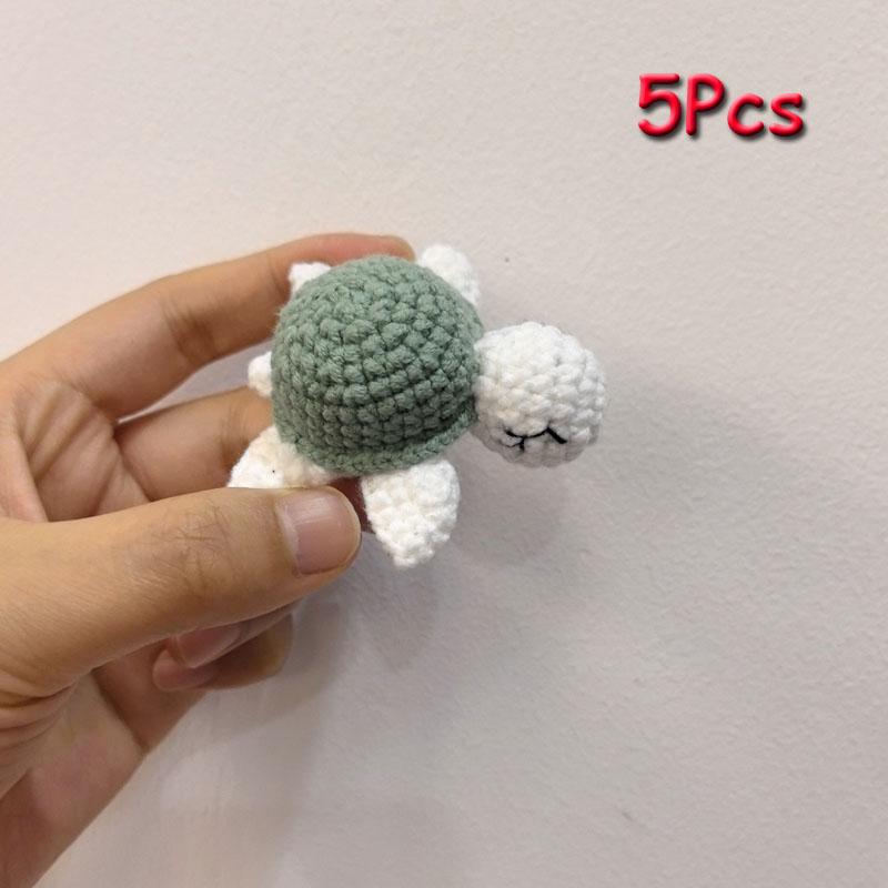 5pc Crochet Beads Animal Rabbit  Chewable Beads DIY Wooden Teething Knitting Beads Jewelry Crib Sensory Toy Baby Teether