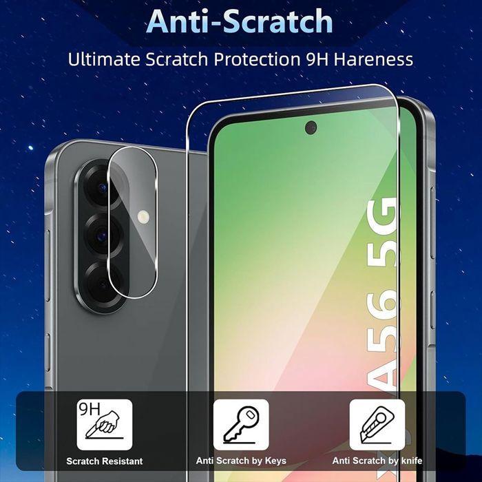 Verres Trempés - Booling - pour Samsung Galaxy A56 5G - Protection Écran et Caméra - Résistant aux Rayures - 9H