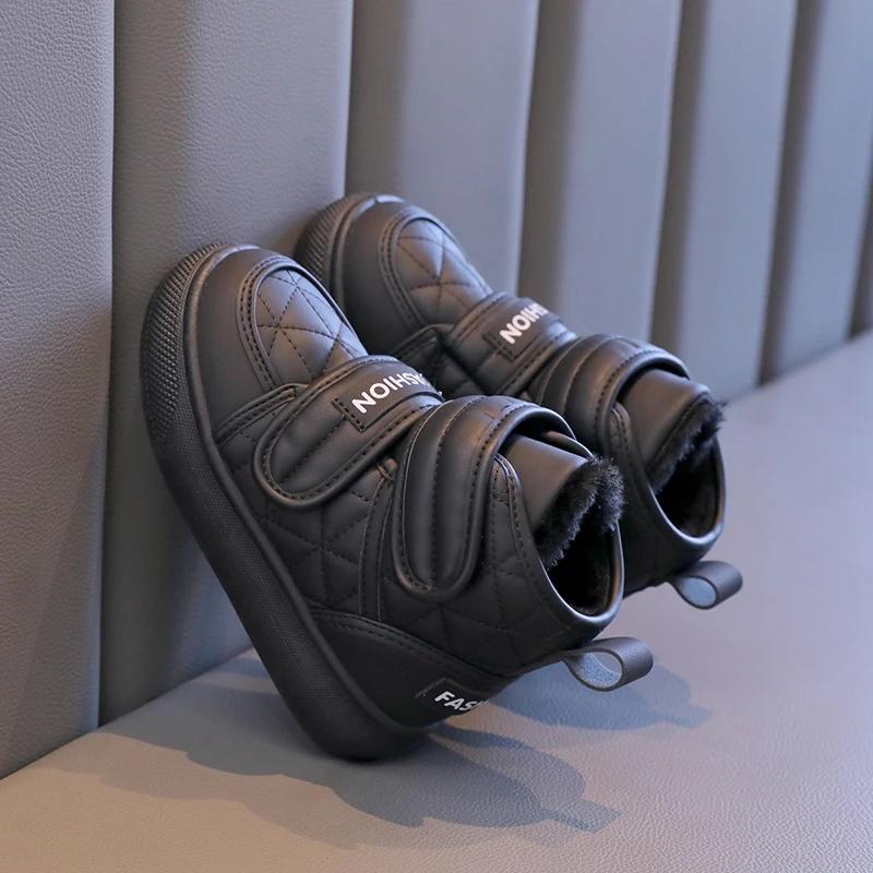 2024 Children Short Cotton Boots for Girls Winter New Fashion Korean Style Soft Comfortable Anti-slippery Versatile Warm Shoes