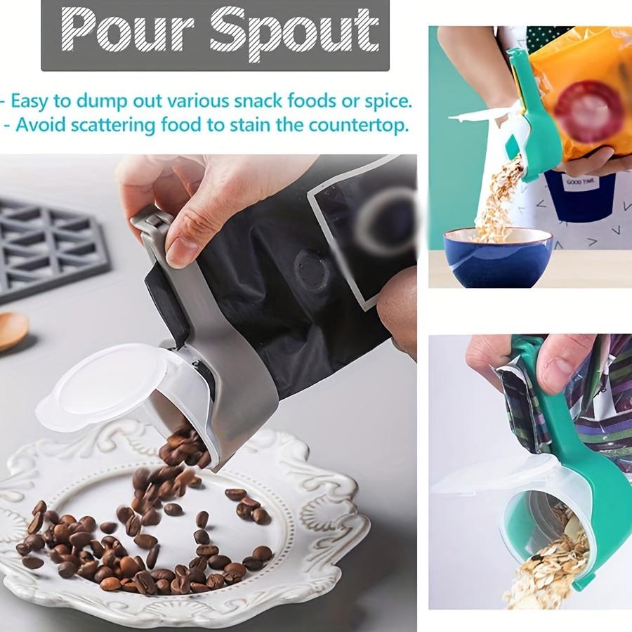 Snack Sealing Clip Fresh Keeping Sealer Clamp Plastic Food Saver Travel Kitchen Gadgets Seal Pour Food Storage Bag Cap Clip 2025