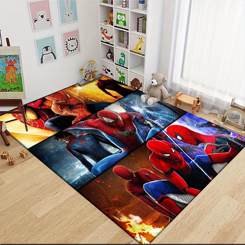 Spiderman Iconic Costumes Carpet Rug Soft Washable Antislip Home Living Room Sofa Mats Personalized Christmas Rug