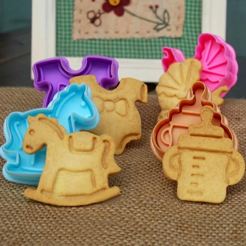 4 ST/set   Utstickare Babyleksaker Kakformar Fondantkakor Baka en kaka Chokladform