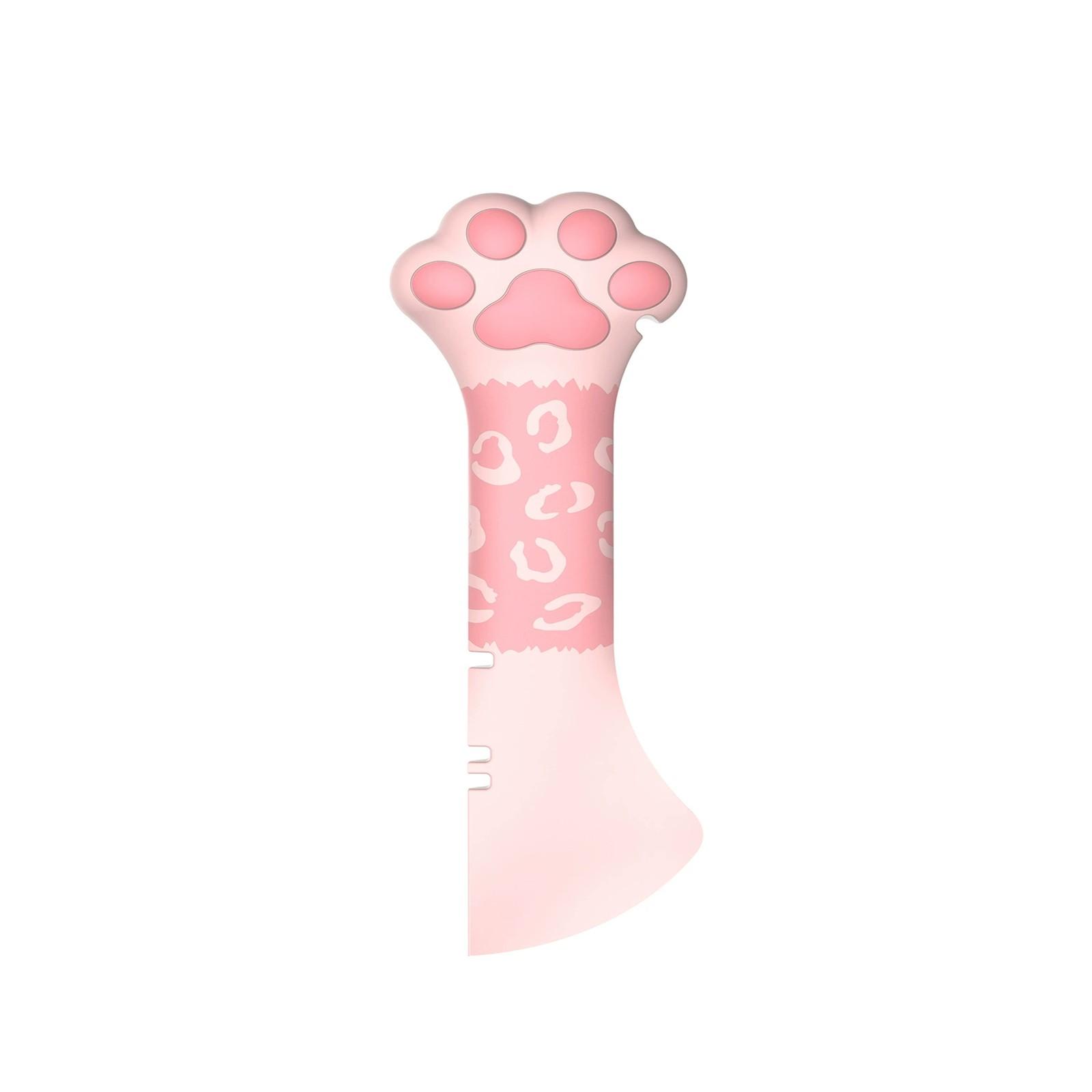 

Силиконовая ложка для корма для домашних животных, открывалка для консервов для кошачьего корма, короткая ложка для влажного или сухого корма для кошек и собак с лопаточкой One Size розовый