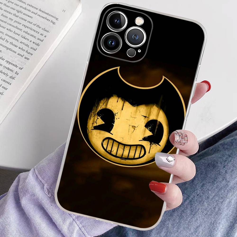 Game B-bendy And The Ink M-machine Phone Case For IPhone 17 16 15 14 11 12 13 Mini Pro XS Max Plus Funda Shell