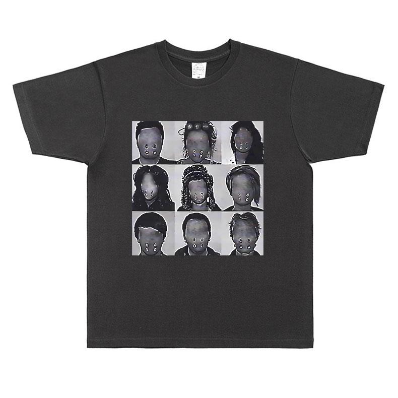 Rapper Ken Carson A Great Chaos Mugshot Tričko Rap Playboi Carti Opium Merch Trička Pánské Hip Hop Vintage Oversized Trička