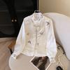 New Chinese style vest shirt 1116 new high-end light luxury retro buckle embroidery temperament