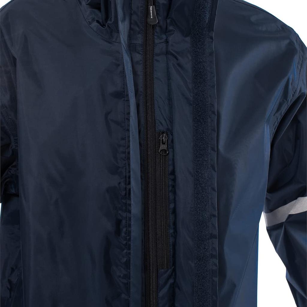 Komine RK-5433 Standard Motorcycle Rainwear, Navy, Size L
