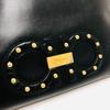 Salvatore Ferragamo Gancini Bag Shoulder Bag Leather Black/GoldHardware