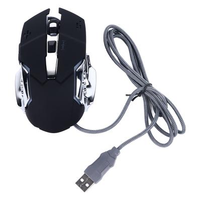 Wired Mouse Black High Sensitivity Ergonomic Design Quiet Stable Gaming Mouse for Computers Gaming Devices