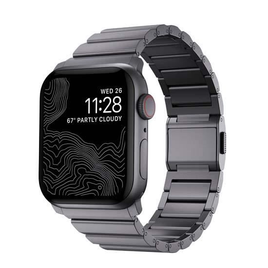 Náramek Apple Watch Nomad Hliníkový 42/44/45/49 mm Vesmírně šedý