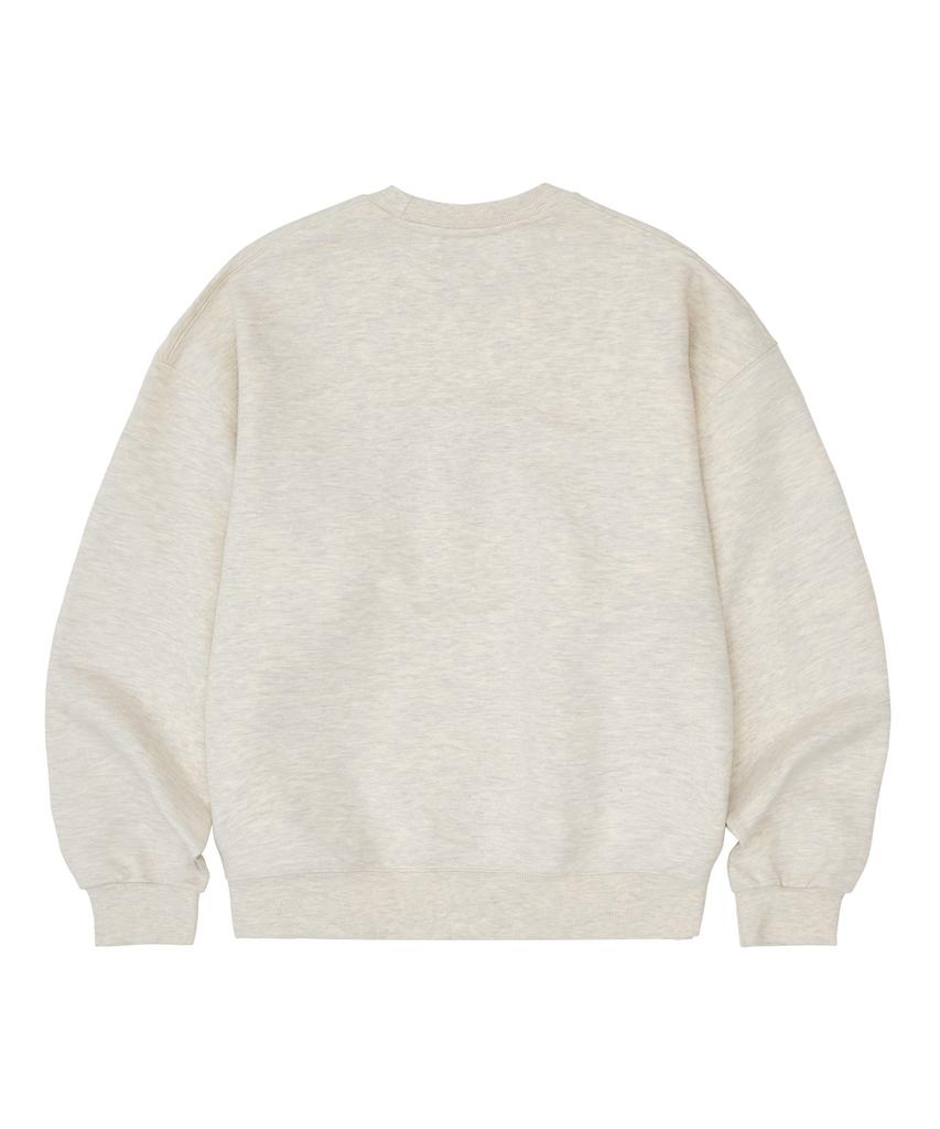 1993STUDIO Authentic Arch Logo Sweatshirt_Oat Beige